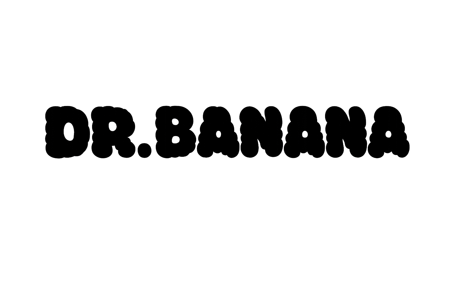 DR.BANANA bubble wordmark